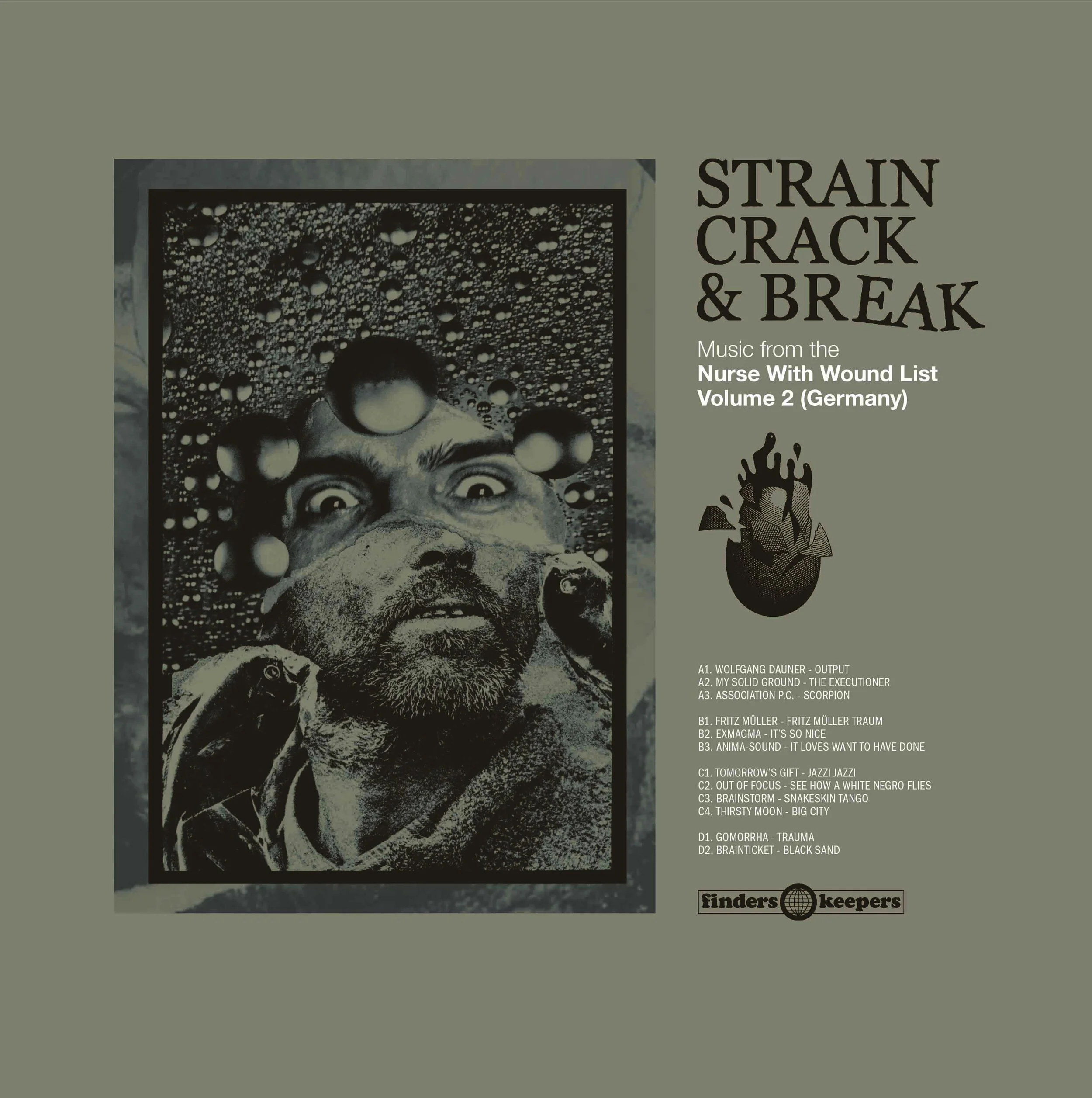 英2LP Various Strain Crack & Break (Music From The Nurse With Wou FKR108LP Finders Keepers Reco /00520 Strain, Crack & Break - Music From the NWW List Volume Two